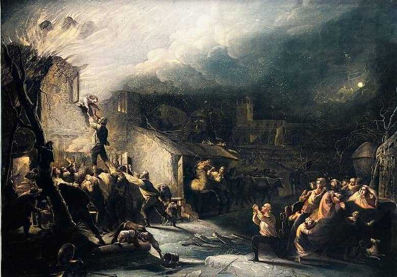 John Wesley Being rescued out of a fire outbreak