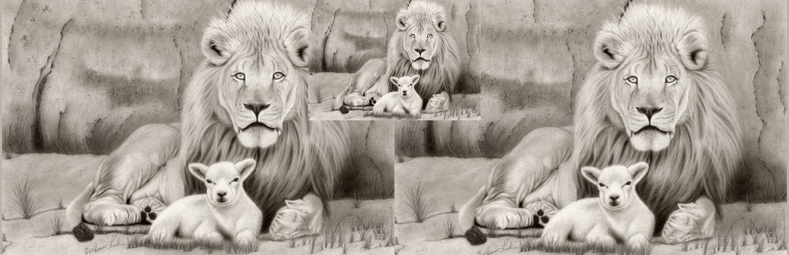 Illustration : Lion and Lamb