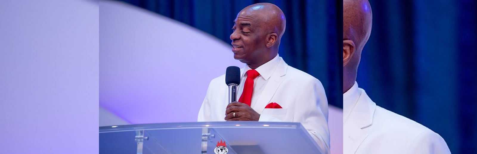 Bishop David Oyedepo, Holding a microphone